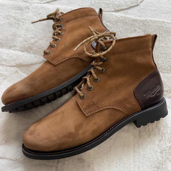 Milwaukee Other - Like New! $265 Milwaukee Boot Co Brown Suede Nubuck Lace-Up Ankle Boots 10